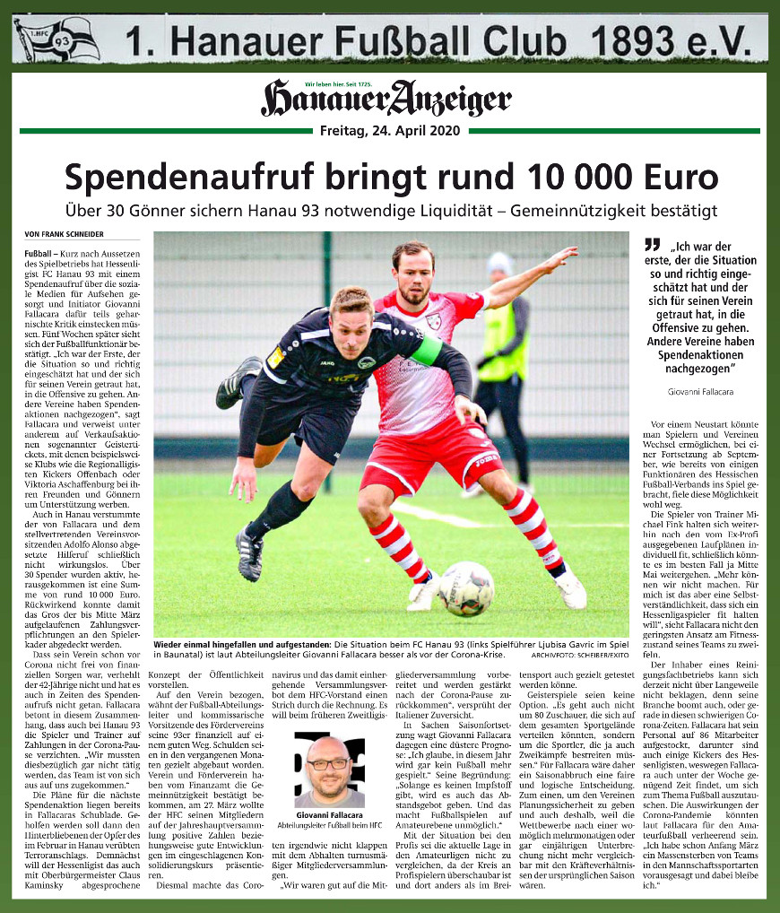 HA-Spendenbilanz