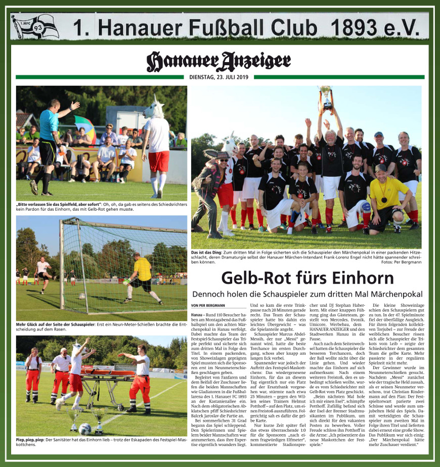 Hanauer Anzeiger Märchenpokal