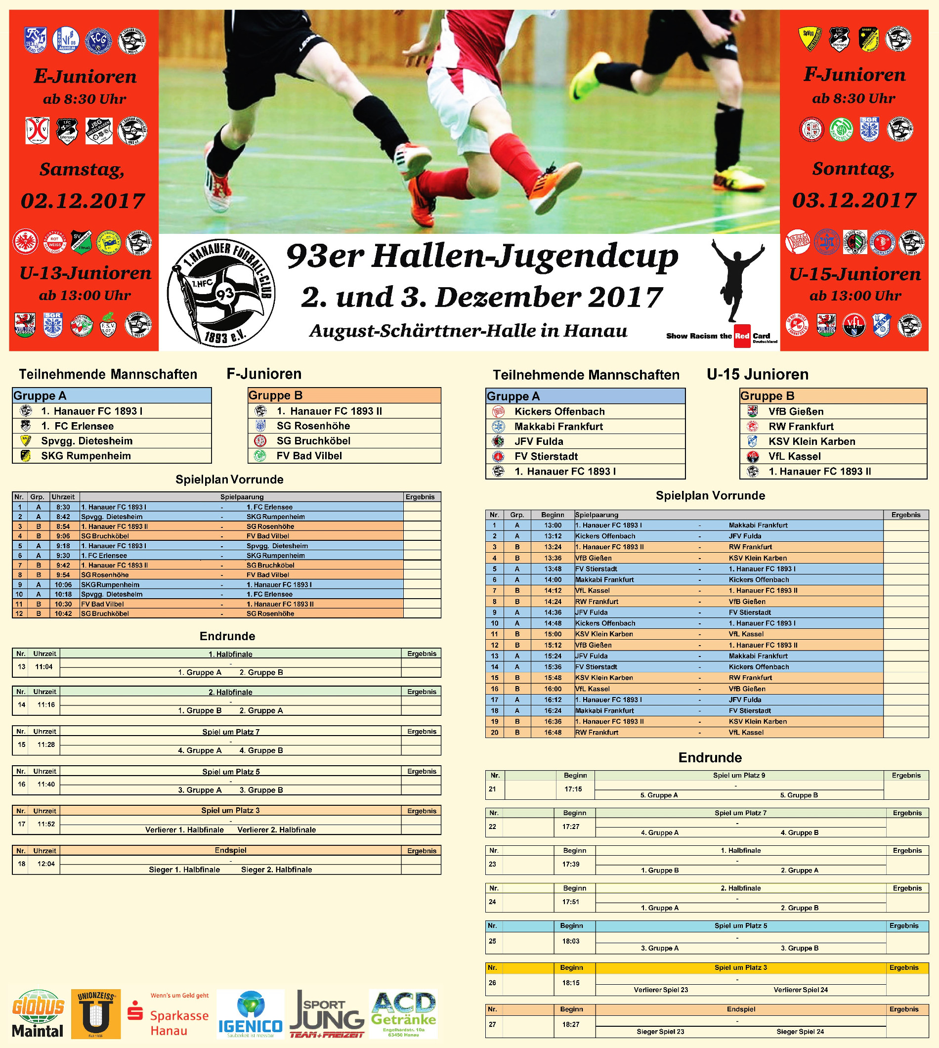 Jugendspielplan Sonntag