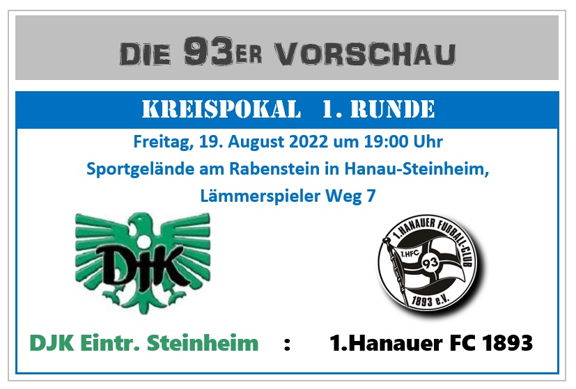 93er Plakat KP DJK Eintr. Steinheim