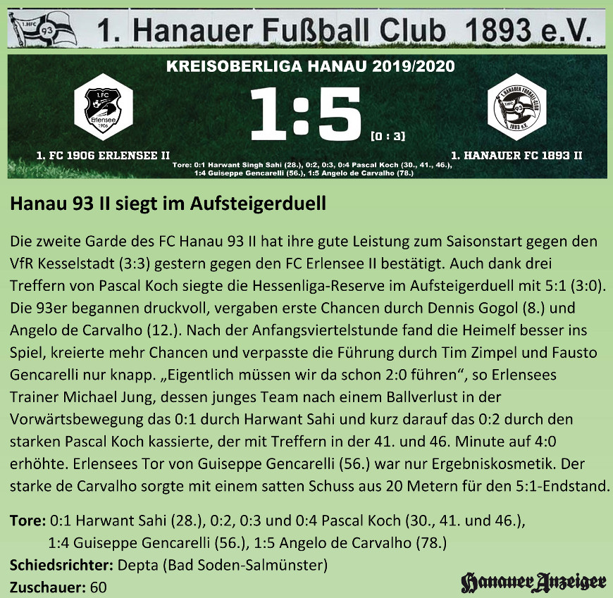 KOL FC Hanau 93 II - FC Erlensee II