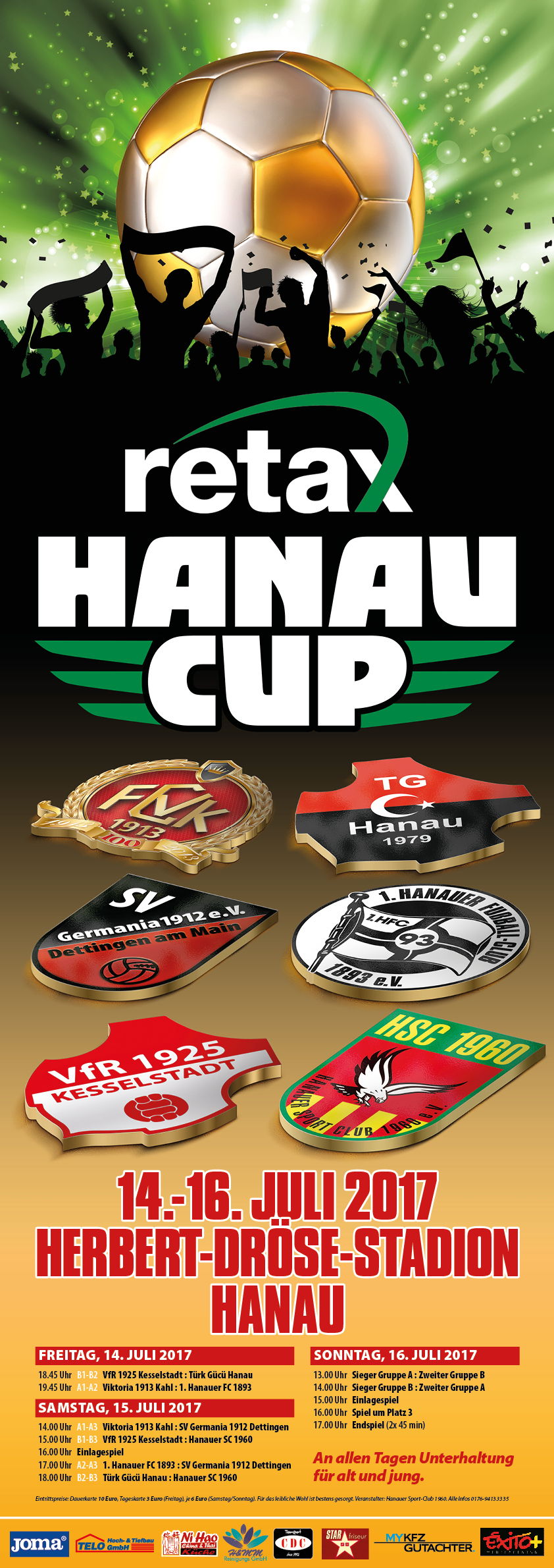 Turnier um den „retax-Hanau-Cup“